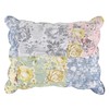 Greenland Home Emma Floral Patchwork Quilted Reversible Pillow Sham, Standard