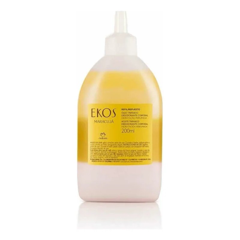 Repuesto De Aceite Corporal Trifásico Maracuyá Natura Ekos 200 Ml