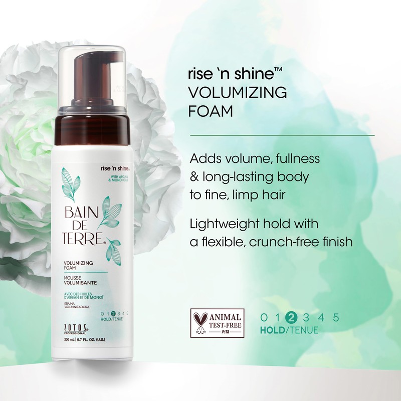 Bain de Terre Rise N' Shine Volumizing Foam, Lightweight Medium