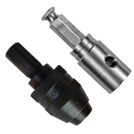 Deep Freeze EZ Ice Auger Drill Adapter - Pistol Bit/K-Drill/Lite-Flite - Electric Drill Auger Adapter - Ice Auger Quick Connect Drill Bit Adapter - Ice Fishing Auger - Cordless Drill Attachments