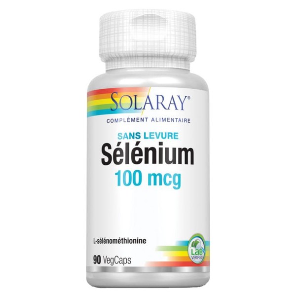 Solaray Sélénium Sans Levure 100 µg 90 gélules