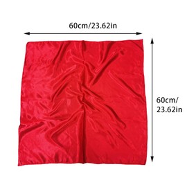 1 Piece of Red Square Satin Scarf Wrap Neck Scarf