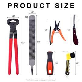 HNONPW 14 inch Horse Farrier Tool Kits - 6Pcs Professional Hoof Trimming Farrier Tools, Can Easily Trim The Hooves of Horses, Cows, Sheep, Donkeys and Other Medium-Sized Animals