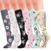 Zuimei 6 Pairs Compression Socks for Women&Men Circulation 20-30 mmhg