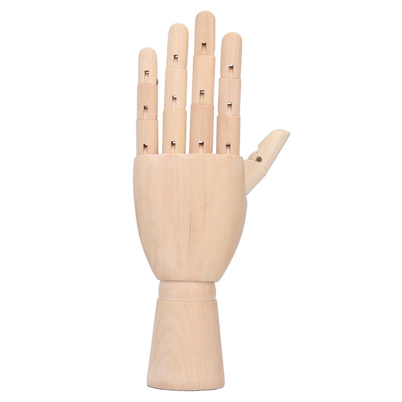Wooden Hand Model Art Joint Puppet Decoration Artist Drawing Wood