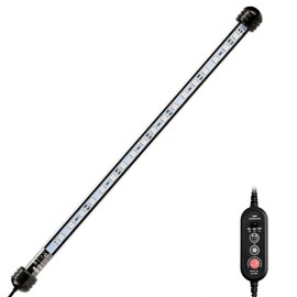 NICREW LED Aquarium Light, 15 Inches Submersible Fish Tank Light, Waterproof Underwater Light with Multicolor Option