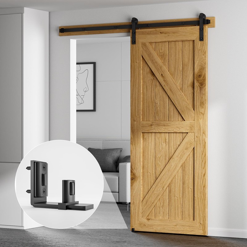 CCJH Adjustable Floor Guide Wall/Door Bottom Guide Sliding Barn Door