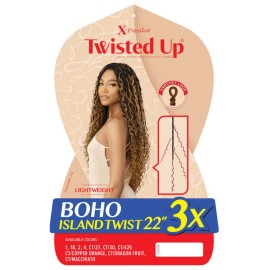Outre X-Pression Twisted Up Pre-Loop Crochet Braid - BOHO ISLAND TWIST 22 3X - 2