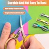 2PCS Folding Scissors, Portable Travel Scissor, Gift for Men Glasses