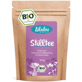 Lilabu Stilltee Bio 100g - 100% Bio Zutaten ohne Zusätze - reines Naturprodukt nach altem Hebammenrezept - abgefüllt und kontrolliert in Deutschland - Biotiva