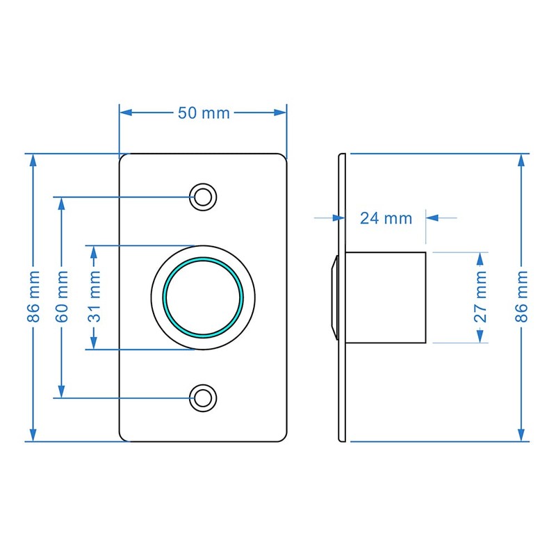 GAGALOR IR Infrared No Touch Exit Button Door Switch NO&NC