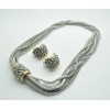 Unbranded A369 CLASSIC Designer Style 9 Strands Silver Cable Chains