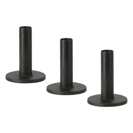 PATIKIL 2.8" Rubber Golf Tees Set of 3 Ball Holder for Outdoor and Indoor Hitting Mat (Black)