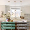 Shenmoyl Battery Operated Pendant Light 5000mAh Rechargeable Chandelier with Remote