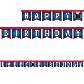 Creative Converting Magic Party Happy Birthday Jointed Banner