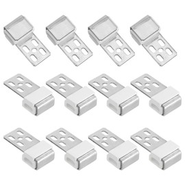 sourcing map 12 Pieces Sofa Repair Spring Clips 5 Holes Upholstery S Spring Buckle for Sofa Chair Couch Bed Spring Clips Furniture Repair Parts