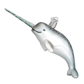Old World Christmas Narwhal Ornamento, Multi