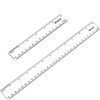 EBOOT 2 Pack Plastic Ruler Straight Ruler Plastic Measuring Tool