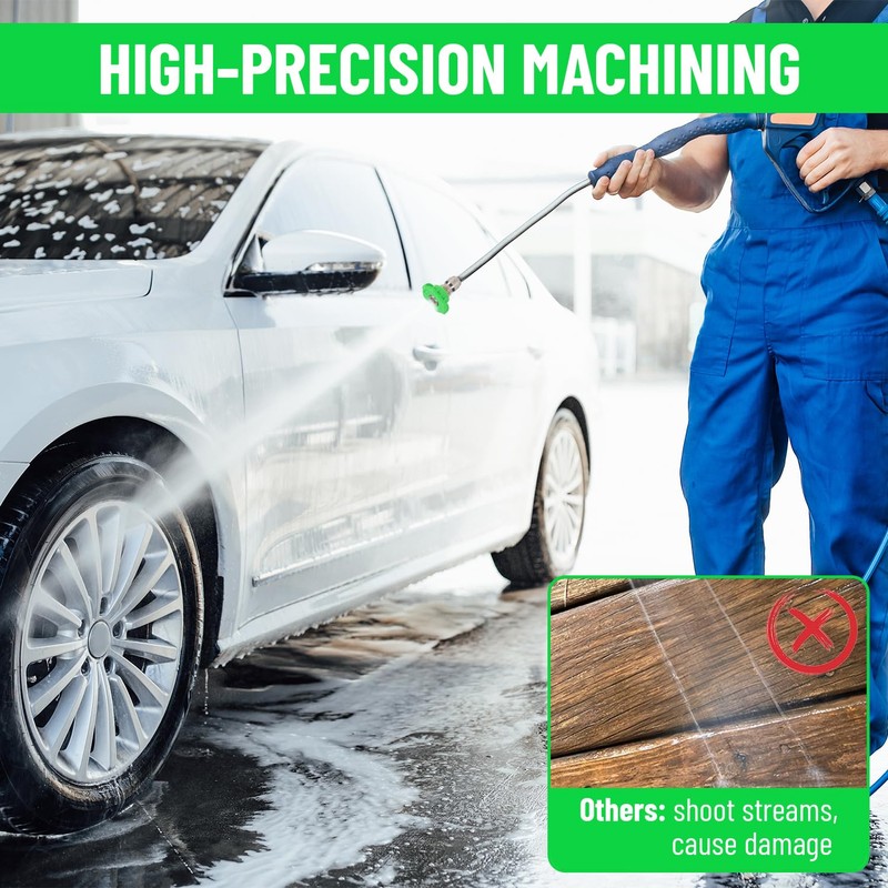 5 Pack Pressure Washer Nozzle Tips, Universal Pressure Washer Tips,
