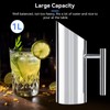 Stainless Steel Water Pitcher, 1L/1.5L/2L Water Jug with Ice Guard