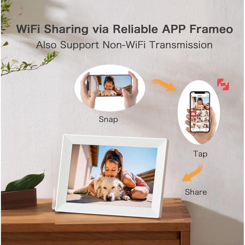 Pastigio Frameo WiFi Digital Picture Frame, Birthday Gifts for Women,10.1