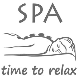 Time to Relax Quote Vinyl Wall Decal Spa Salon Quote Woman Massage Room Saying Fashion Nails Salon Interior Bedroom Decoration Black 23 x 15 in