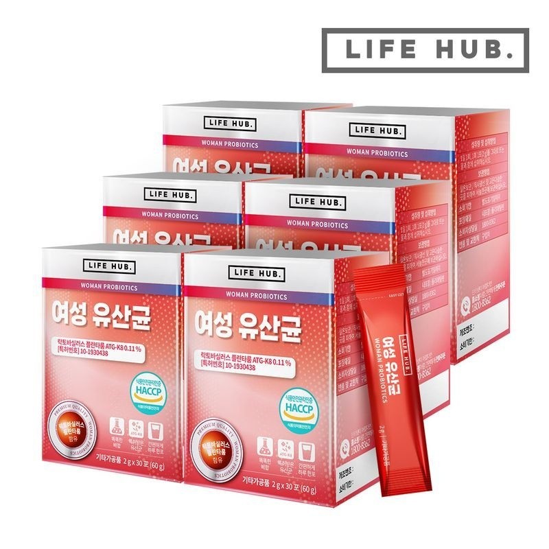 Life Herb Women's Lactobacillus 6 Set (2g x 120 packets)