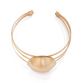 Yecomsy Arm Cuff Bracelets Punk Upper Arm Band Minimalist Armband Bangle Open Liquid Bangle Cuff Bracelet Armband Jewelry-C Gold