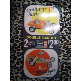 Revell Rare Vintage Revell 1963 sales poster  Mooneyes  SaniT Bucket Dragsters reprint