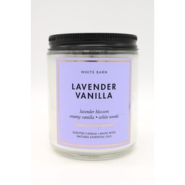 Generic Lavender Vanilla, Bath and Body, Single Wick Candle, 7 oz, Purple