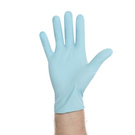 HALYARD Blue Nitrile Exam Gloves, Powder-Free, 5.9 mil, Small, 53101 (Case of 1000)