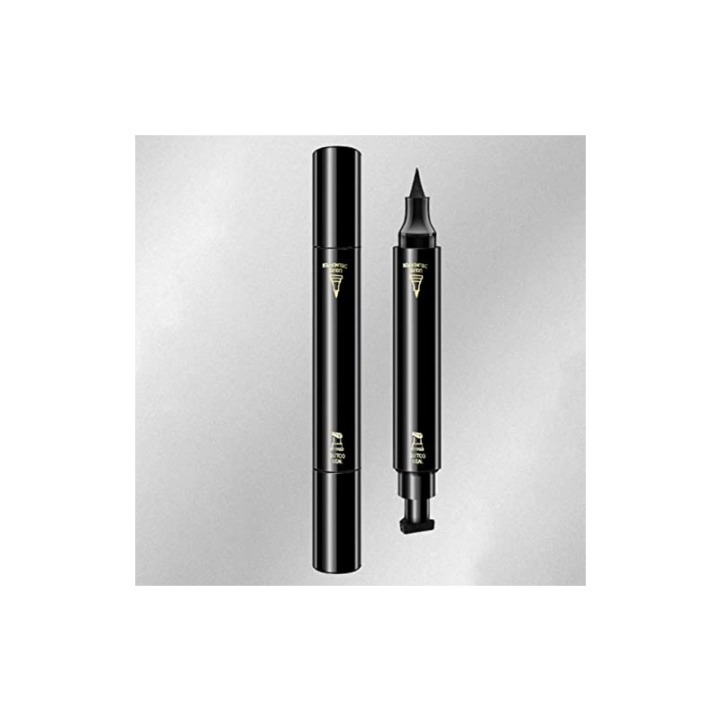 Stamp Eyeliner, Triangular de Doble Cabeza de Secado Rápido Impermeable
