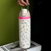 Floral Pattern Vacuum Flask, 24oz-32oz-40oz Large Capacity Insulated Water Bottle,