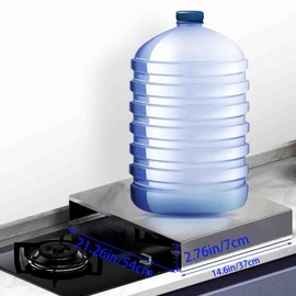 HJJKKH Stove Top Cover - Stainless Steel Stovetop Noodle Board for Cooktop RV Sink Electric Stove - L14.6" x W21.3" x H2.76"