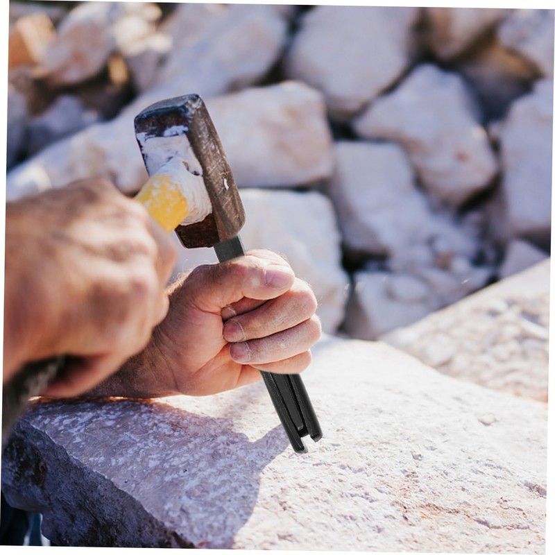 WOONEKY Stone Splitting Tool Premium Wedge for Heavy Duty Rocks