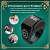 KEWAYO Anello Smart Tasbih, Contatore Preghiere, Clicker Digitale, Ricaricabile, Dito,