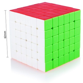 Maomaoyu Speed Magic Cube Stickerless 6x6 6x6x6 Smooth Magic Cube 3D Twist Brain Teasers Stocking Filler Toy