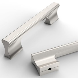 Asidrama 10 Pack 3.75 Inch(96mm) Brushed Satin Nickel Kitchen Cabinet Handles, Cabinet Pulls Kitchen Cabinet Hardware Cupboard Handles Drawer Handles Dresser Pulls