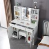 Yamissi Dressing Table Makeup Vanity Table Set w/ 3-Color Dimmable