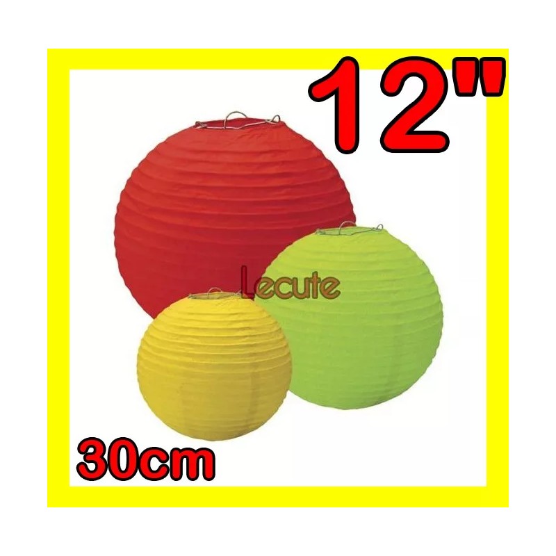 Lanterns 10 Pantallas Chinas 12 Pulgadas 30cm Blancas Lampara Lintern