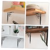 Kisangel Thickened Angle Bracket Set Wall Shelf Brackets 2pcs Floating