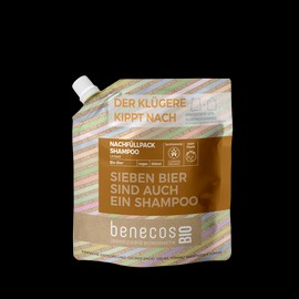 benecosBIO Unisex Shampoo "Sieben Bier sind auch ein Shampoo", 500 ml refill