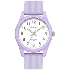 SOCICO Kids Analog Watch for Boys Girls, Easy to Read Learning Time Watch, 50M Waterproof, Soft Band Wristwatch for Ages 4-12, Great Gift for Children