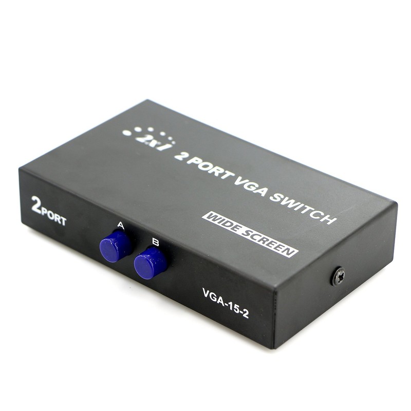 PASOW VGA 2 in 1 Out 2 Port VGA Switch