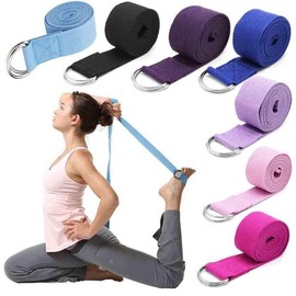 Yoga Belt for Stretching, Fitness, Exercise, and Gym Yoga Belt Blue SE01477 100ea