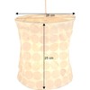 GURU SHOP Lokta Annapurna Round Boho Paper Pendant Lampshade, Handmade