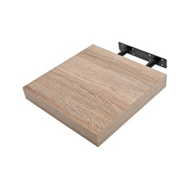ETREXONLINE Wall Shelf 25x25x4cm Antique Oak Wood Invisible Fixing Decorative Storage Shelves Ideal for Living Room, Bedroom, Hallway etc