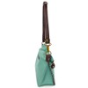 Chala Charming Teal Crossbody Bag With Flap Top and Zipper