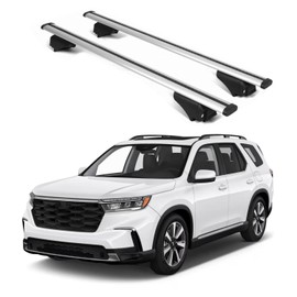 ERKUL Roof Rack Cross Bars for Honda Pilot 2023-2025 | Aluminum Crossbars with Anti Theft Lock for Rooftop | Compatible with Raised Rails - Silver