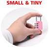 RESET-071 3-Digit Combination Padlock, Compact Resettable Lock for Mini Locker,
